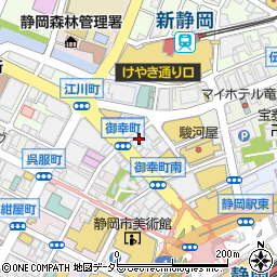 株式会社日本旅行　静岡支店団体旅行周辺の地図