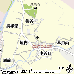兵庫県川辺郡猪名川町仁頂寺垣内周辺の地図