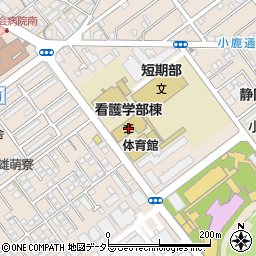 静岡県立大学　小鹿キャンパス周辺の地図