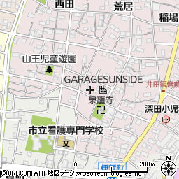 板倉生花店周辺の地図