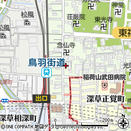 サウスゲート東福寺周辺の地図