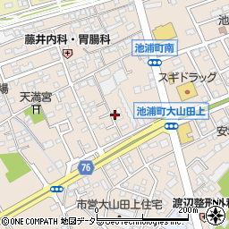 愛知県安城市池浦町大山田上2-313周辺の地図