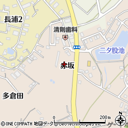 愛知県知多市日長赤坂52周辺の地図