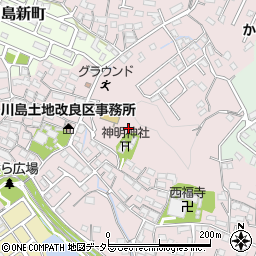 三重県四日市市川島町周辺の地図