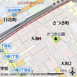 ダイシンタイヤセンター周辺の地図