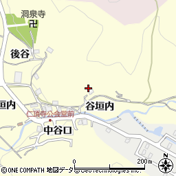 兵庫県川辺郡猪名川町仁頂寺谷垣内周辺の地図
