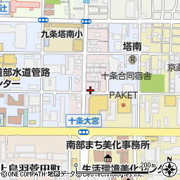 京都府京都市南区西九条御幸田町9周辺の地図