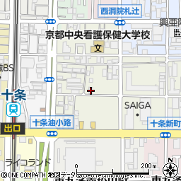 京都府京都市南区東九条松田町60周辺の地図