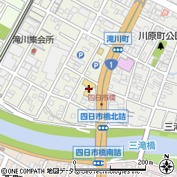 ＨｏｎｄａＣａｒｓ四日市東川原町店周辺の地図