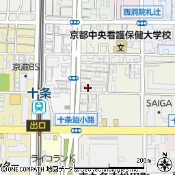 京都府京都市南区東九条松田町66周辺の地図