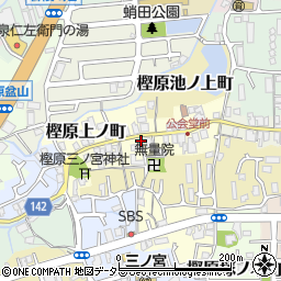 京都府京都市西京区樫原下ノ町周辺の地図