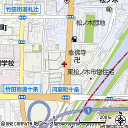 京都府京都市南区東九条柳下町23周辺の地図