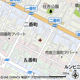 谷津塗料店周辺の地図