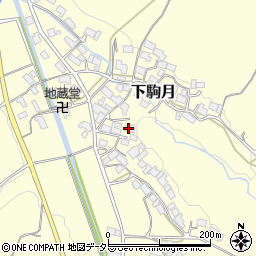 滋賀県蒲生郡日野町下駒月1075周辺の地図