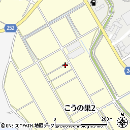 愛知県知多市こうの巣周辺の地図