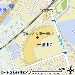マツモトキヨシフォレオ大津一里山店周辺の地図