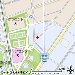 愛知県安城市新田町新定周辺の地図