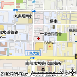 京都府京都市南区西九条御幸田町10周辺の地図