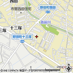愛知県刈谷市野田町一本木周辺の地図