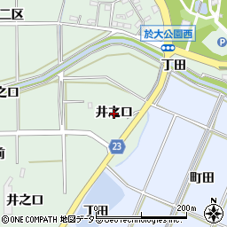 愛知県東浦町（知多郡）緒川（井之口）周辺の地図