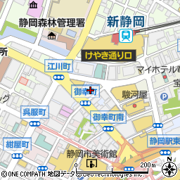富国生命保険相互会社　静岡支社周辺の地図