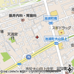 愛知県安城市池浦町大山田上2-317周辺の地図