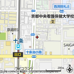京都府京都市南区東九条松田町67周辺の地図