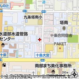 京都府京都市南区西九条御幸田町106周辺の地図