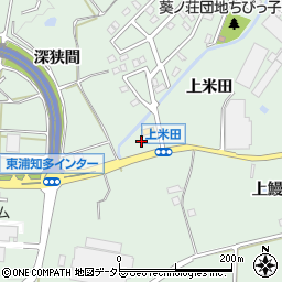 愛知県知多郡東浦町緒川上米田2-12周辺の地図