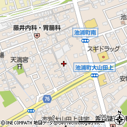 愛知県安城市池浦町大山田上2-318周辺の地図