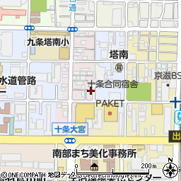 京都府京都市南区西九条御幸田町11周辺の地図