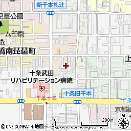 京都府京都市南区唐橋芦辺町21-10周辺の地図