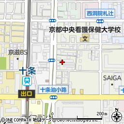 京都府京都市南区東九条松田町69周辺の地図