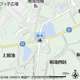 鰻池周辺の地図