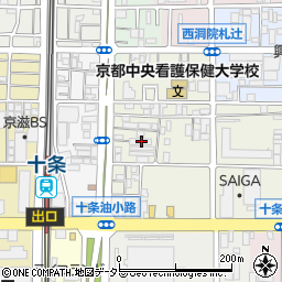 京都府京都市南区東九条松田町65周辺の地図