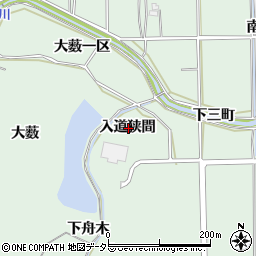 愛知県知多郡東浦町緒川入道狭間周辺の地図