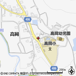 福崎高岡簡易郵便局周辺の地図