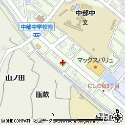 はま寿司知多新知店周辺の地図