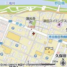 ガスト四日市久保田店周辺の地図