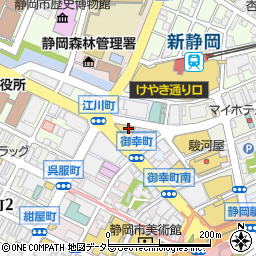 時屋静岡店周辺の地図