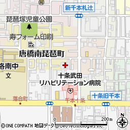 シャルマン唐橋南周辺の地図