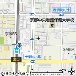 京都府京都市南区東九条松田町75周辺の地図