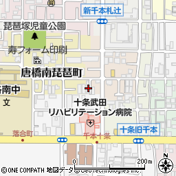 京都府京都市南区唐橋芦辺町2周辺の地図