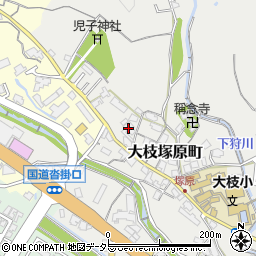 中原金物店　大枝工場周辺の地図
