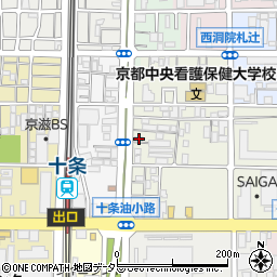 京都府京都市南区東九条松田町74周辺の地図