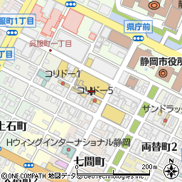 静岡伊勢丹　３Ｆ・ラルフローレン周辺の地図