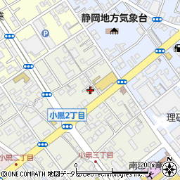 セブンイレブン静岡小黒店周辺の地図