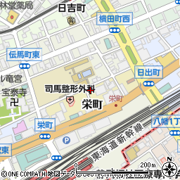 稲森パーキング栄町駐車場周辺の地図