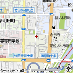 京都府京都市南区東九条柳下町48周辺の地図