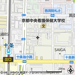 京都府京都市南区東九条松田町88周辺の地図